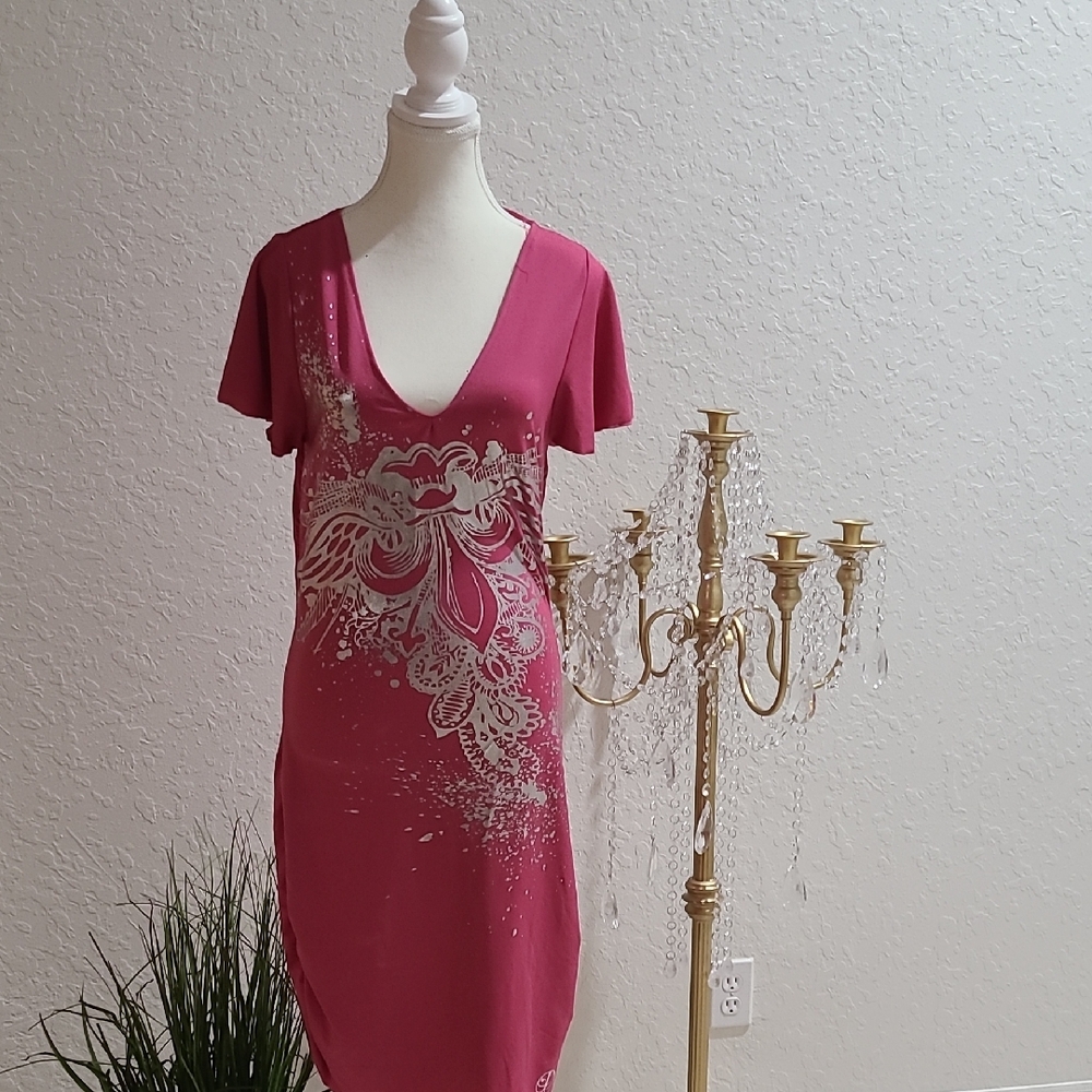 Elegant Pink Mini Dress